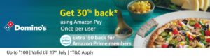 Dominos amazon pay offer
