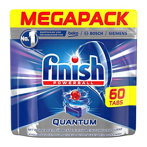 Finish Dishwasher Quantum Powerball Tablets, Regular - 60 Tablets