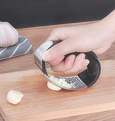 Kaira Enterprises Kitchen Garlic Presser Garlic Crusher Stainless Steel Garlic Chopper Dishwasher Safe